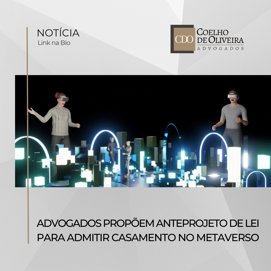 Leia mais sobre o artigo Advogados brasileiros propõem anteprojeto de lei para admitir casamento no metaverso
