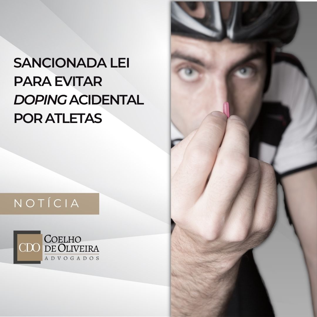 SANCIONADA LEI PARA EVITAR DOPING ACIDENTAL POR ATLETAS